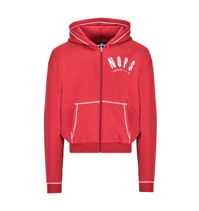 Das Exklusive Rote Zip-Sweat NOFS